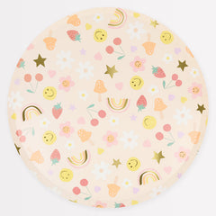 Happy Face Icon Dinner Plates - 8pk - Pretty Day