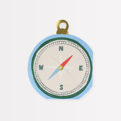 Camping Adventure Compass Napkin 16pk. - Pretty Day