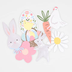 Easter Themed Shaped Stickers - Pretty Day