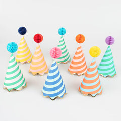 Striped Party Hats - Pretty Day