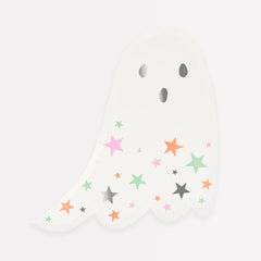 Meri Meri Halloween Pastel Stars Ghost Shaped Paper Plates 8 pack - Pretty Day