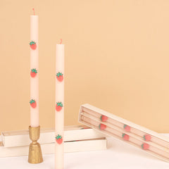 Strawberry Table Candles 2pk. - Pretty Day