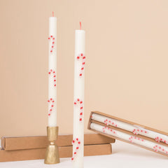 Candy Cane Table Candles - Pretty Day
