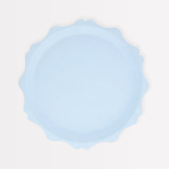 Blue Decorative Edge Compostable Side Plates 8pk - Pretty Day