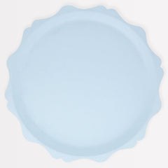 Blue Decorative Edge Compostable Plates Large 8pk. - Pretty Day
