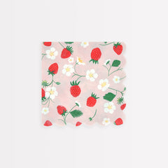 Strawberry Pattern Napkins Small 16pk. - Pretty Day