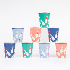 Bowling Cups 8pk. - Pretty Day
