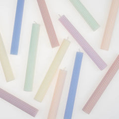 Meri Meri Pastel Dinner Table Candles - Pretty Day