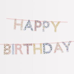Meri Meri x Liberty Happy Birthday Garland - Pretty Day