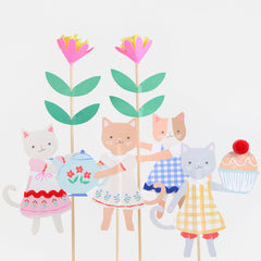 Kitten Club Cake Toppers 4pk.