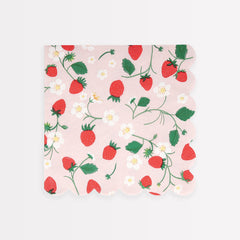 Strawberry Pattern Napkins Large 16pk. - Pretty Day
