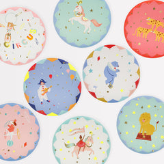 Circus Side Plates- 8pk - Pretty Day