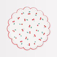 Cherry Pattern Plates Small 8pk. - Pretty Day