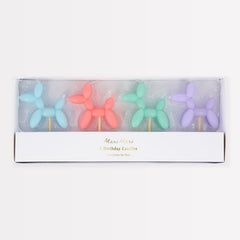 Balloon Dog Candles 4pk.