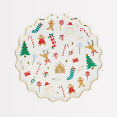 Jolly Christmas Side Plates-8pk. - Pretty Day