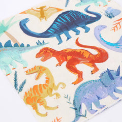 Large Dinosaur Party Napkins - 16 pack - Pretty Day