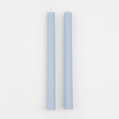 Summer Sky Blue Table Candles 2pk. - Pretty Day