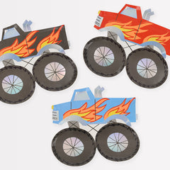 Monster Truck Plates 8pk. - Pretty Day