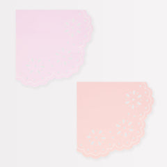 Pink Lace Party Napkins Large 16pk. - Pretty Day
