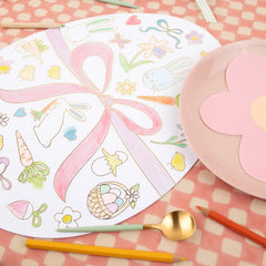 Easter Egg Coloring Placemats 8pk. - Pretty Day