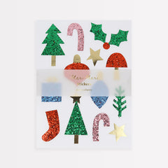 Christmas Icons Chunky Glitter Stickers - Pretty Day