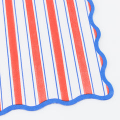 Nautical Striped Napkins Large 16pk.