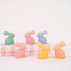Mini Bunny Candles 6pk. - Pretty Day