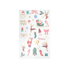 Meri Meri Christmas Mixed Icon Temporary Tattoos - Pretty Day