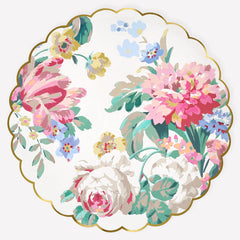 Rococo Floral Plates Large 8pk.