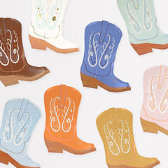 Western Boot Plates 8pk. - Pretty Day