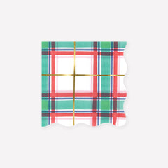 Christmas Tartan Napkins Small 16pk. - Pretty Day