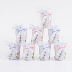 Honeycomb Bunny Easter Cups 8pk. - Pretty Day