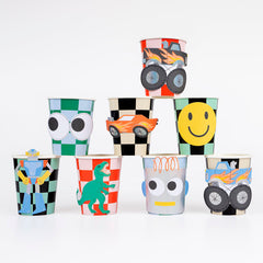 Toybox Icon Cups 8pk. - Pretty Day