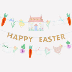Happy Easter Vegetable Garden Garland Set