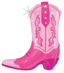 Light Pink Cowgirl Boot 29" Jumbo Foil Balloon - Pretty Day