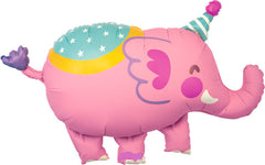 Pink Circus Elephant Jumbo Balloon 39" - Pretty Day