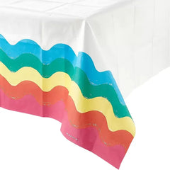 Rainbow Disposable Paper Table Cover S8077 - Pretty Day