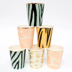 Meri Meri Animal Print Party Cups 8pk.