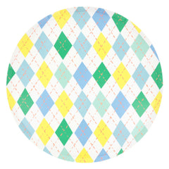 Golf Argyle Plates Large 8pk.