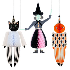 Meri Meri Vintage Halloween Hanging Decorations 3pk.