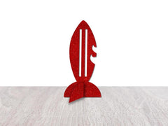 Surfboard Freestanding Glitter Paper Table Centerpiece - Pretty Day