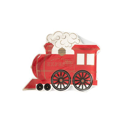 North Pole Express Train Shaped Plate - 8pk - Pretty Day