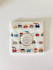 Train Napkins Large - Pretty Day