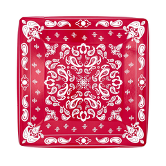 Red Bandana Dinner Plates-8pk. JN23 S9016 - Pretty Day
