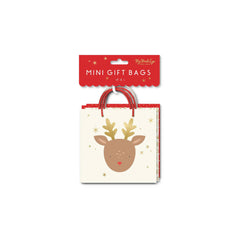 PRESALE CHRISTMAS SHIPPING MID OCTOBER - PLGBS46 - Reindeer Mini Gift Bag Set of 6 - Pretty Day