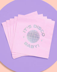 It's Disco, Baby! Cocktail Napkin- 25pk - Pretty Day