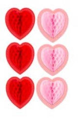Honeycomb Heart Stickers - Pretty Day