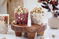 Gold Foil Mixed Leaves Food Cups-36pk. - Pretty Day