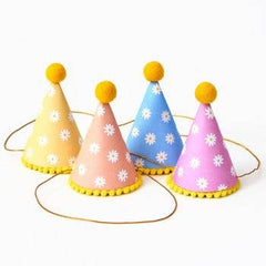 Retro Daisy Party Hats - Pretty Day