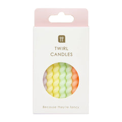 Twisted Pastel Birthday Candles - 8 Pack S2076 - Pretty Day